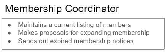 Membership Coordinator